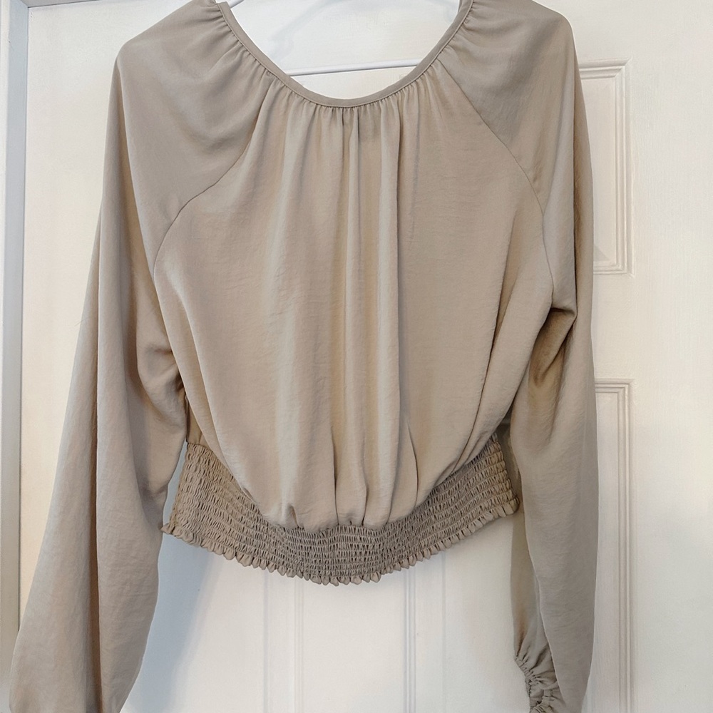 Button-Front Smocked Hem Top From Gap - image 4